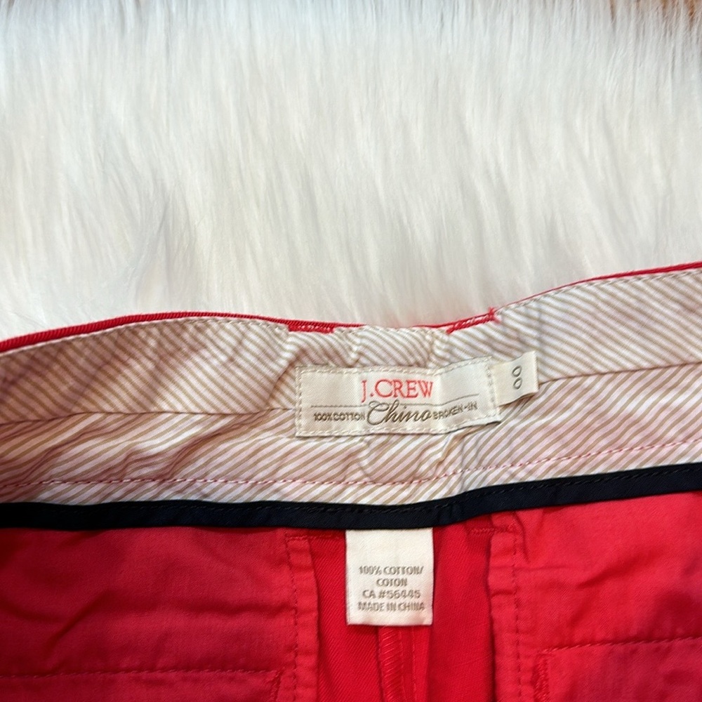 J. Crew 3" Chino Shorts in Red - Picture 4 of 4